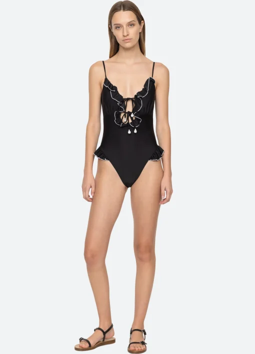 Sea New York Camille Ruffle One Piece|Women Swimwear