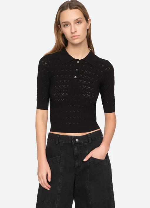Sea New York Rue Polo Sweater|Women Sweaters|Tops