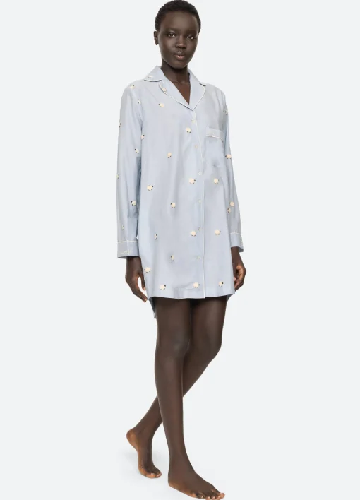 Sea New York Sheep Night Shirt|Women Sleepwear