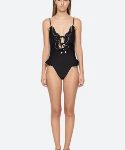 Sea New York Camille Ruffle One Piece|Women Swimwear