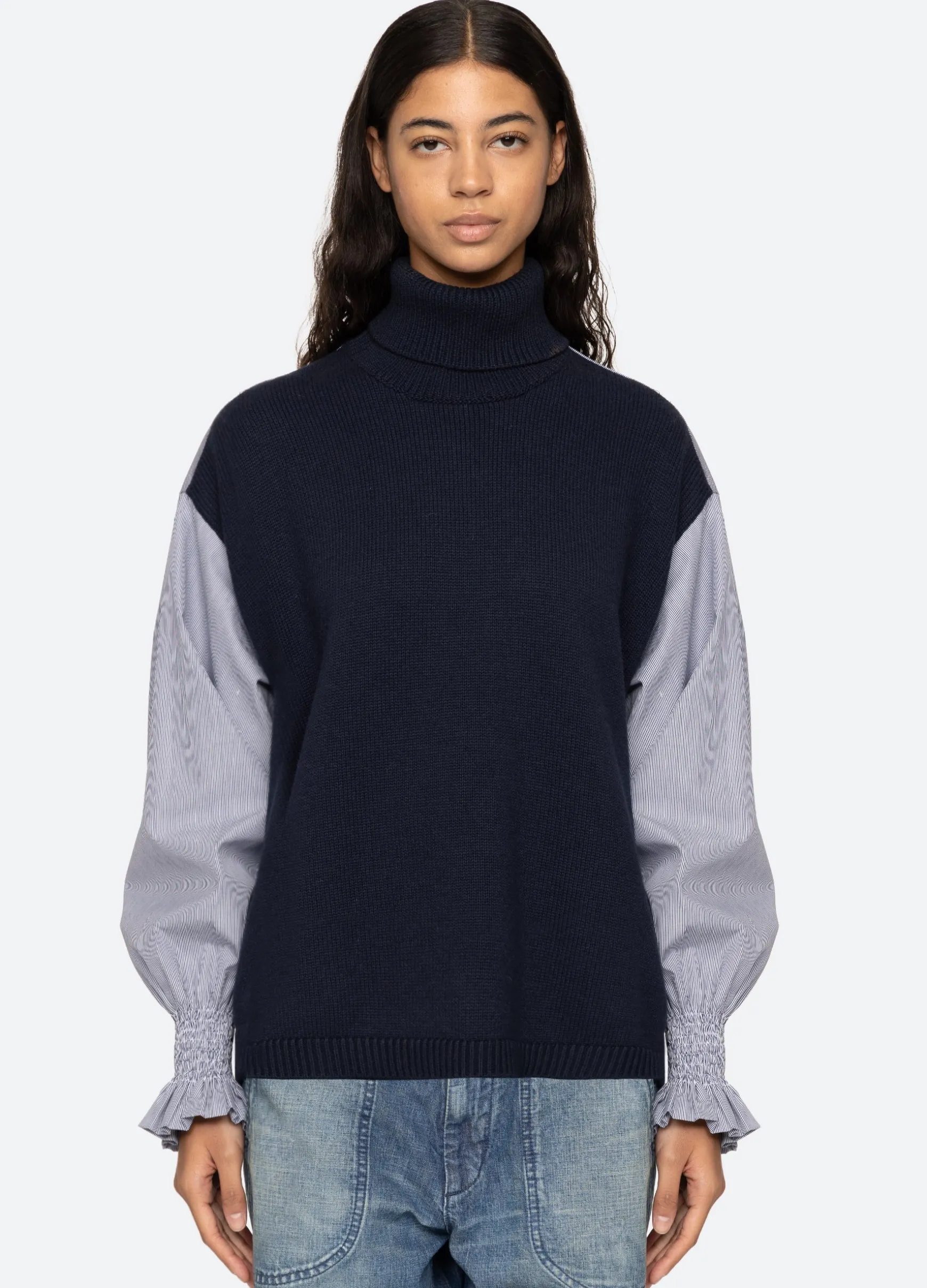 Sea New York Devana Combo Sweater|Women Tops|Sweaters