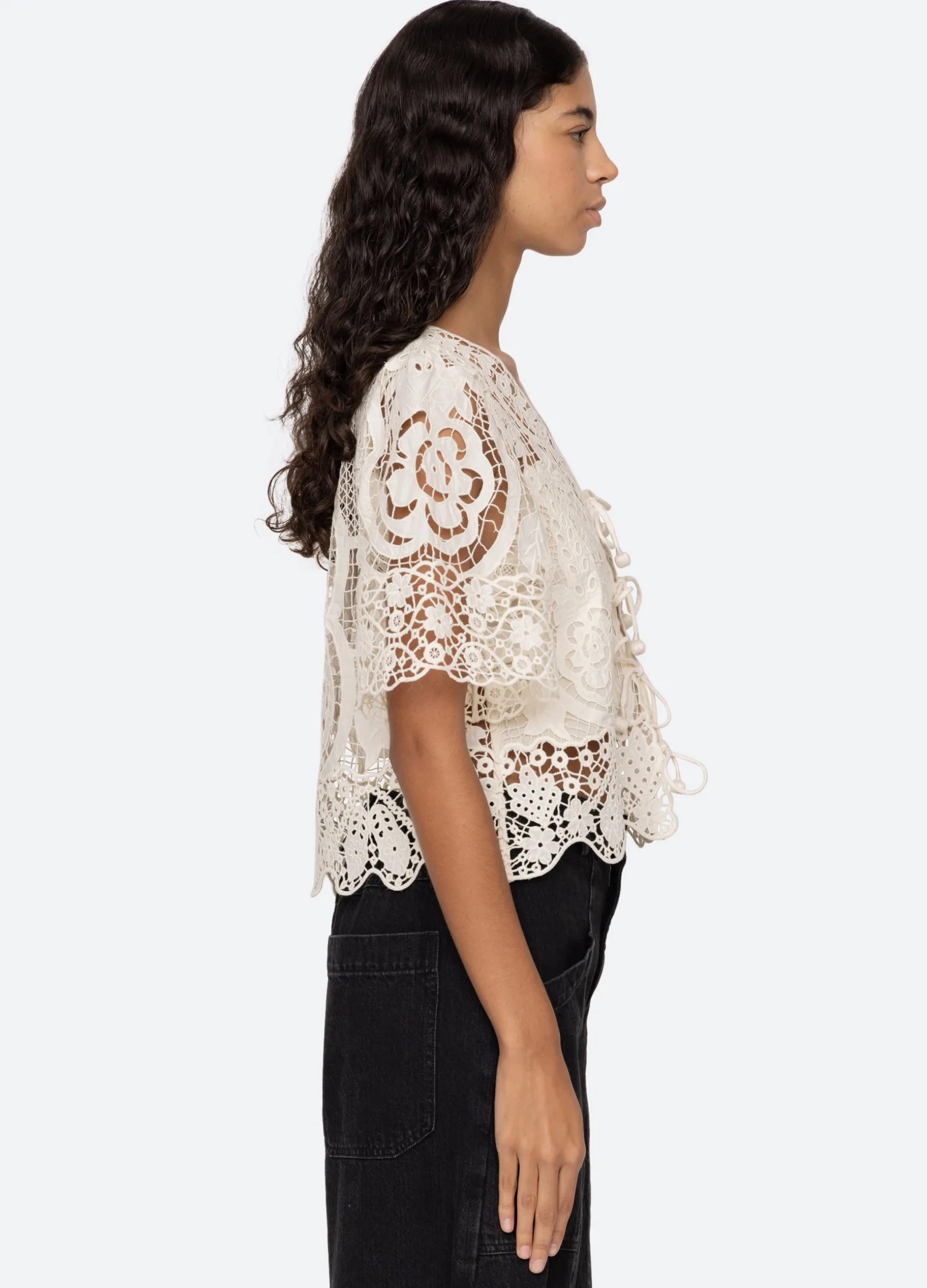 Sea New York Gianna Tie Top|Women Tops