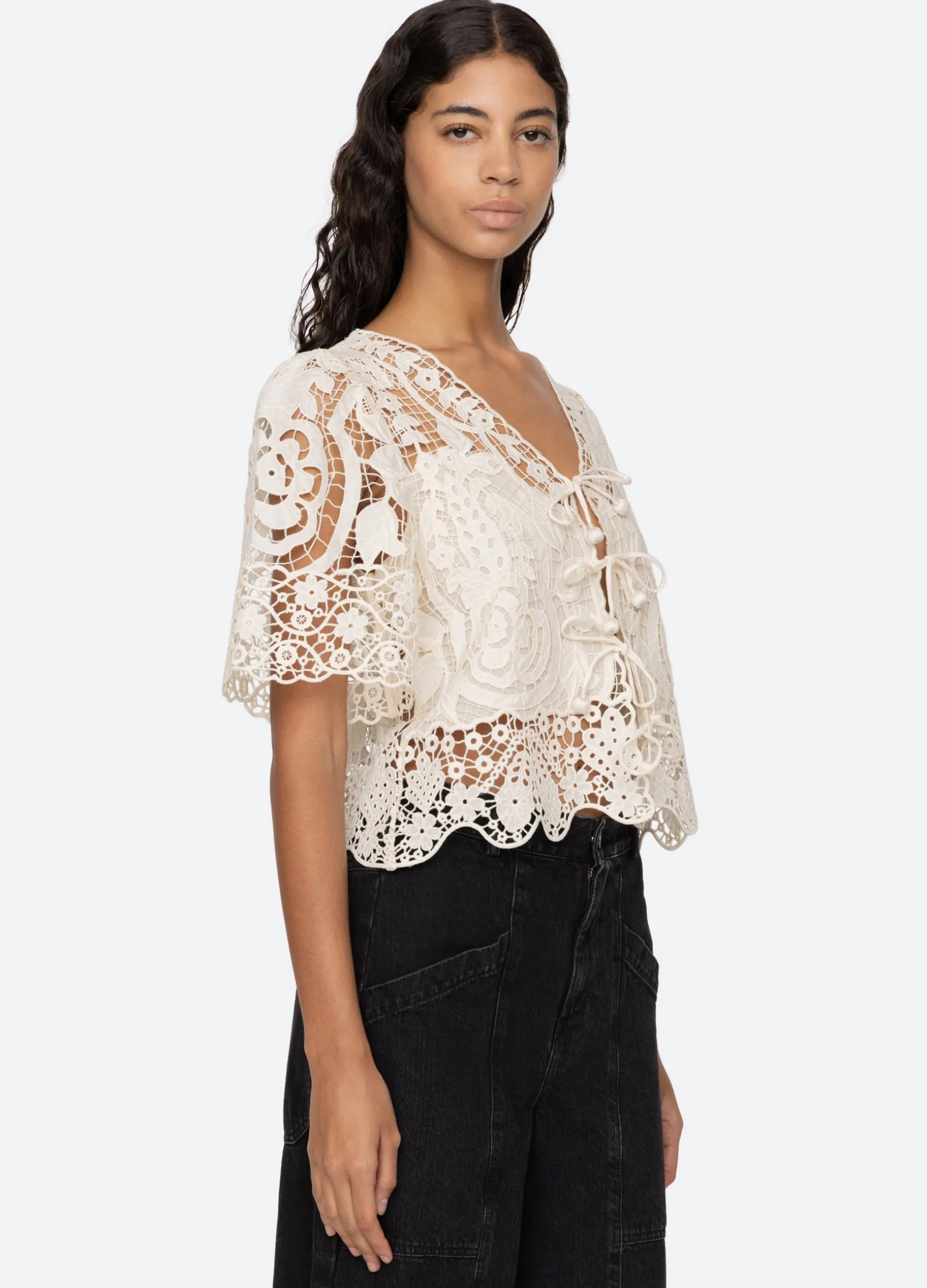 Sea New York Gianna Tie Top|Women Tops