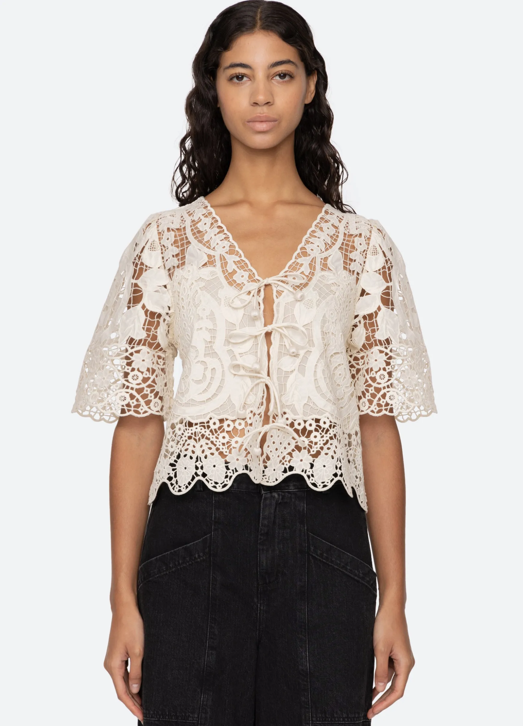 Sea New York Gianna Tie Top|Women Tops