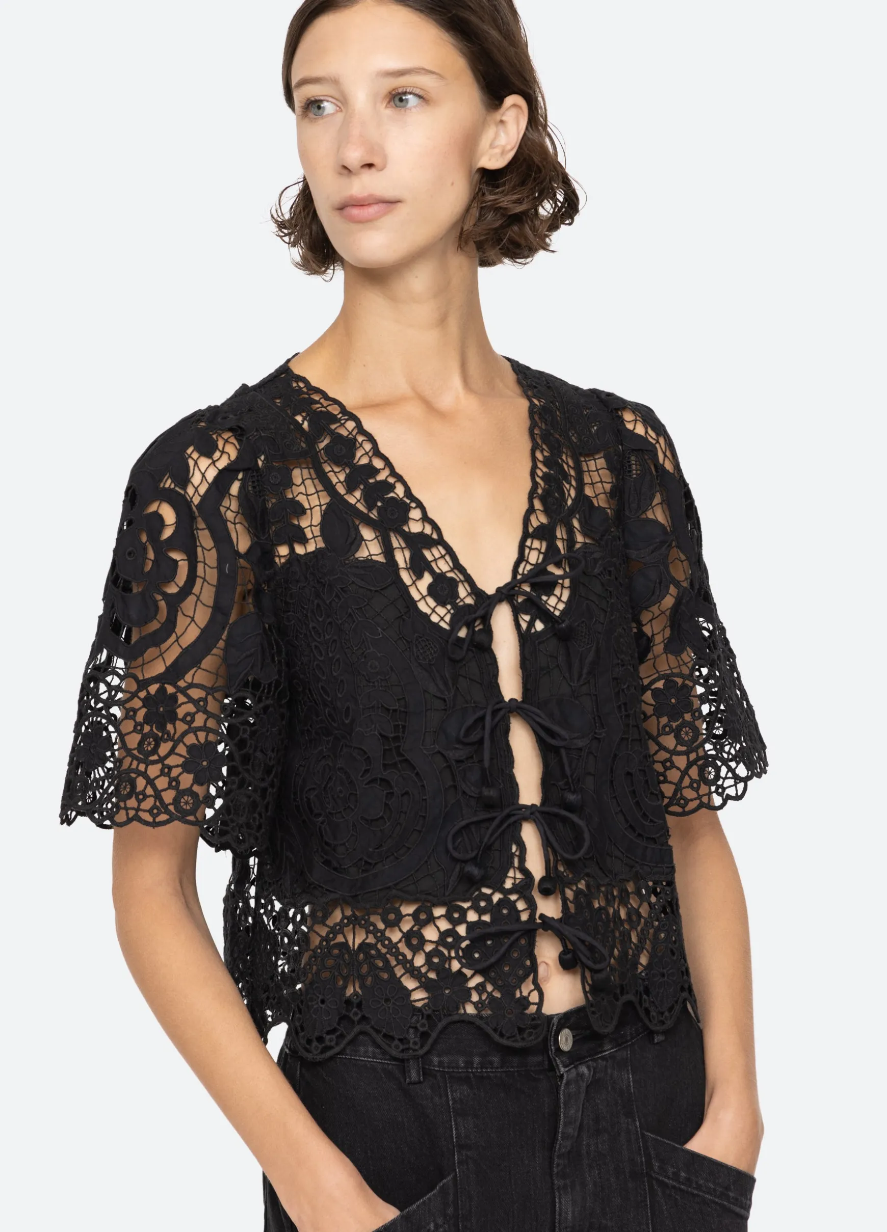 Sea New York Gianna Tie Top|Women Tops