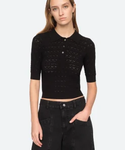 Sea New York Rue Polo Sweater|Women Sweaters|Tops