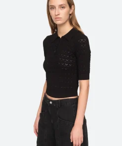 Sea New York Rue Polo Sweater|Women Sweaters|Tops