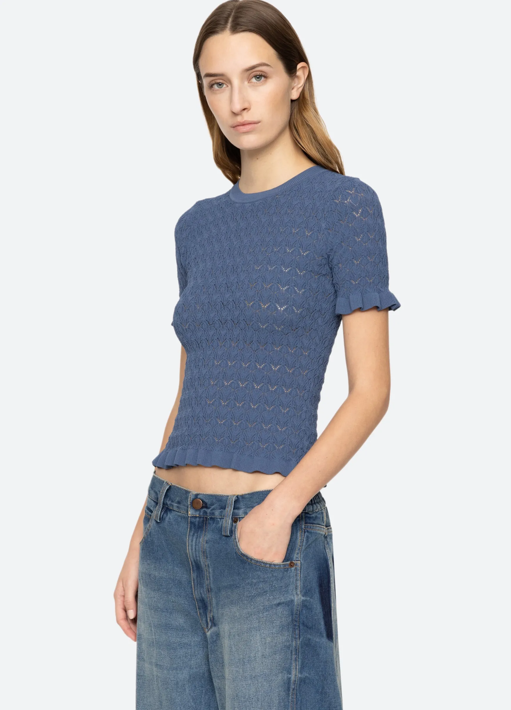 Sea New York Rue S/S Sweater|Women Sweaters|Tops