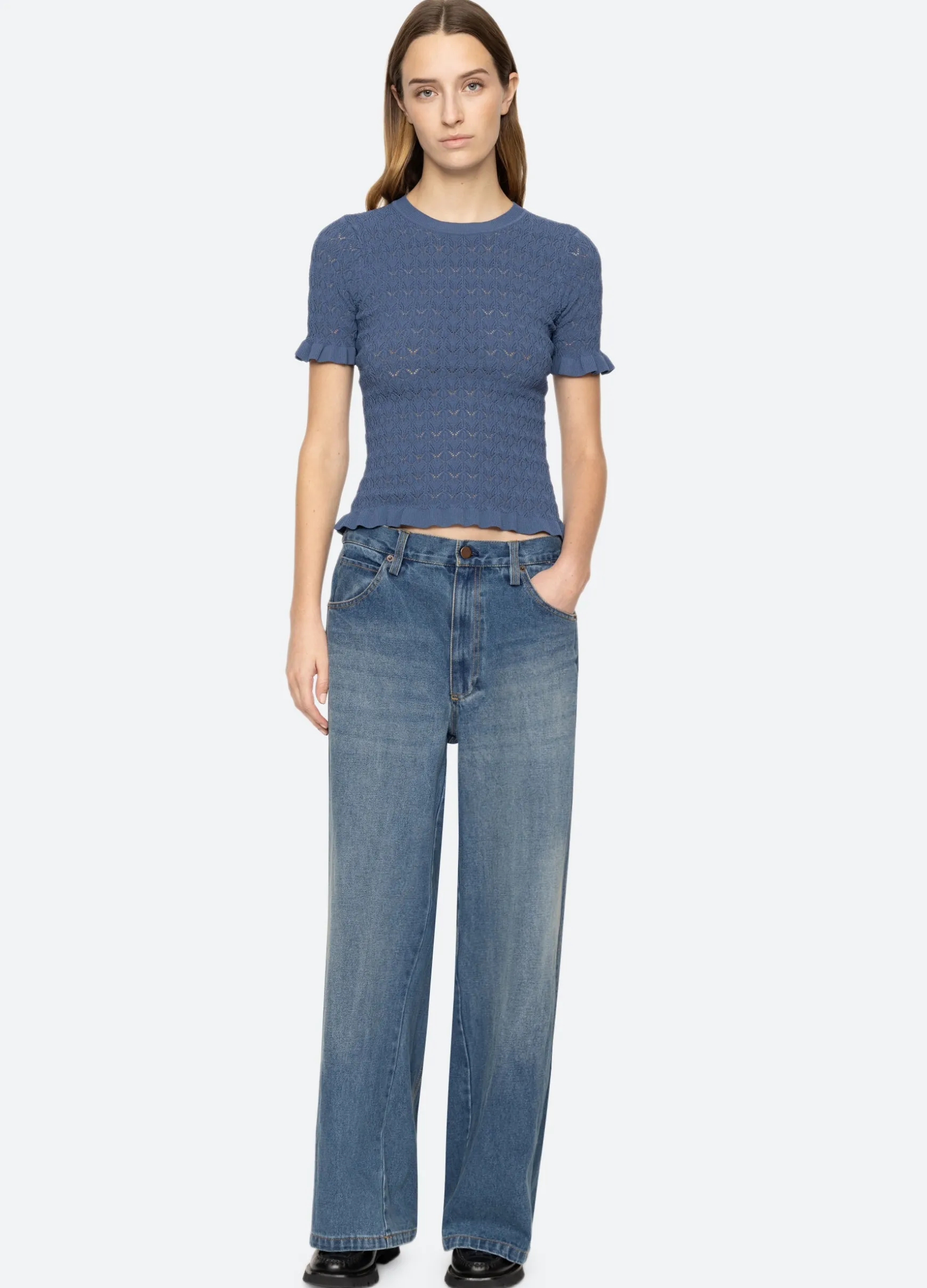 Sea New York Rue S/S Sweater|Women Sweaters|Tops