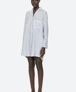 Sea New York Sheep Night Shirt|Women Sleepwear